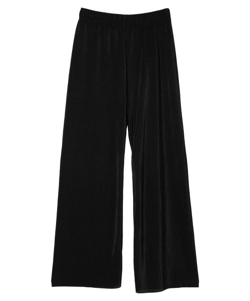 Green　Parks（グリーンパークス）の「[ZOZO限定]セルフカットプリーツパンツ（その他パンツ・レディース・ベージュ系その他2/ブラック/ブラック系その他2・FREE）」の4枚目の写真