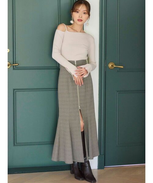 MERCURYDUO(マーキュリーデュオ)の「フロントZIPマーメイドスカート(スカート・レディース・ライトグレー/ベージュ/その他1・SMALL/MEDIUM)」の16枚目の写真