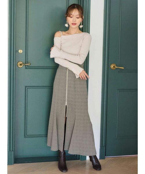 MERCURYDUO(マーキュリーデュオ)の「フロントZIPマーメイドスカート(スカート・レディース・ライトグレー/ベージュ/その他1・SMALL/MEDIUM)」の17枚目の写真