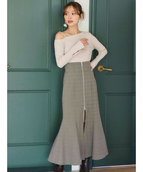 MERCURYDUO(マーキュリーデュオ)の「フロントZIPマーメイドスカート(スカート・レディース・ライトグレー/ベージュ/その他1・SMALL/MEDIUM)」の18枚目の写真