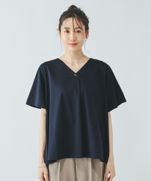 GLOBAL WORK（グローバルワーク）の「リッチクリーンVネックプル