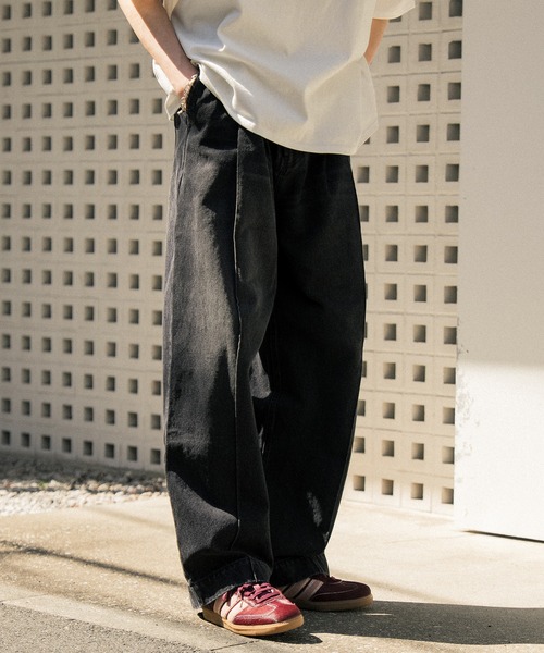 Nanmo.(ナンモ)の「Vintage Denim Slacks / デニムスラックス(デニムパンツ・メンズ・ブラック/ブルー・SMALL/MEDIUM/LARGE)」の12枚目の写真