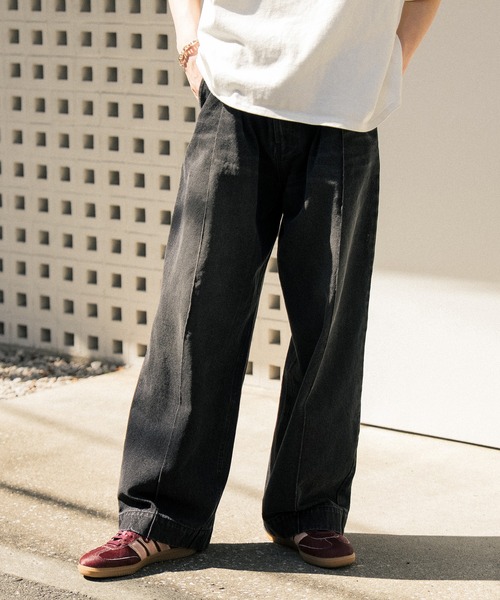 Nanmo.(ナンモ)の「Vintage Denim Slacks / デニムスラックス(デニムパンツ・メンズ・ブラック/ブルー・SMALL/MEDIUM/LARGE)」の18枚目の写真