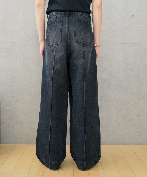 Nanmo.(ナンモ)の「Vintage Denim Slacks / デニムスラックス(デニムパンツ・メンズ・ブラック/ブルー・SMALL/MEDIUM/LARGE)」の6枚目の写真