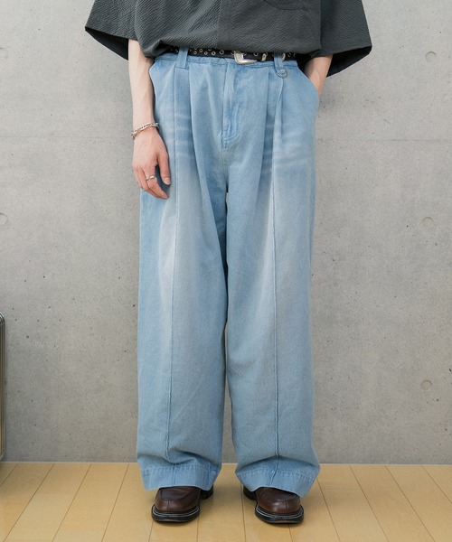 Nanmo.(ナンモ)の「Vintage Denim Slacks / デニムスラックス(デニムパンツ・メンズ・ブラック/ブルー・SMALL/MEDIUM/LARGE)」の16枚目の写真