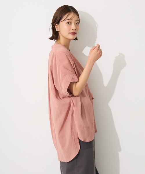 CRAFT STANDARD BOUTIQUE(クラフトスタンダードブティック)の「ヴィンテージボイルミルフィーユチュニック◆(シャツ/ブラウス・レディース・ブラウン/ブルー/ピンク・FREE)」の10枚目の写真