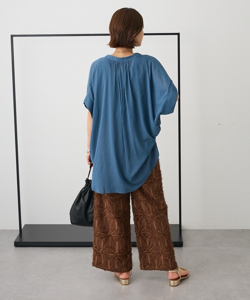 CRAFT STANDARD BOUTIQUE(クラフトスタンダードブティック)の「ヴィンテージボイルミルフィーユチュニック◆(シャツ/ブラウス・レディース・ブラウン/ブルー/ピンク・FREE)」の21枚目の写真