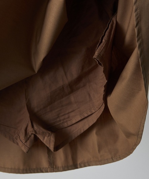 riziere（リジェール）の「配色ドロスト付きポケットスカート（スカート・キッズ・ブラウン/ブルー系・90/100/110/120/130/140/150）」の6枚目の写真