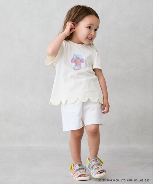 petit main(プティマイン)の「【防汚/リンク】【WEB限定特別価格】ベーシックショーパン(キッズ)(その他パンツ・キッズ・イエロー/アイボリー/ブルー/サックスブルー/レッド・110cm/90cm/80cm/100cm/130cm/120cm)」の2枚目の写真