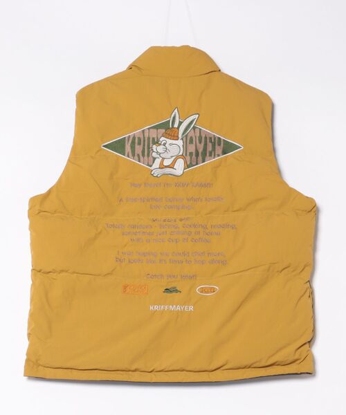 KRIFF MAYER(クリフメイヤー)の「【リバーシブル】クリフラビットひっくり中綿ベスト(ベスト・メンズ・マスタード/ベージュ/グリーン/ブルー/ブラック・X-LARGE/LARGE/MEDIUM)」の14枚目の写真