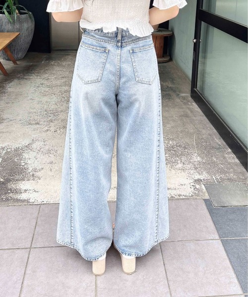 INGNI(イング)の「ワイドルーズデニム(デニムパンツ・レディース・ブルー系その他/ブルー系その他3・S/M)」の9枚目の写真