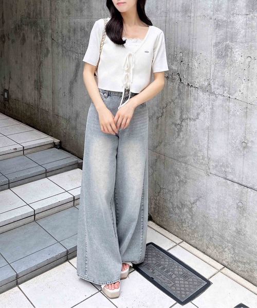 INGNI(イング)の「ワイドルーズデニム(デニムパンツ・レディース・ブルー系その他/ブルー系その他3・S/M)」の16枚目の写真