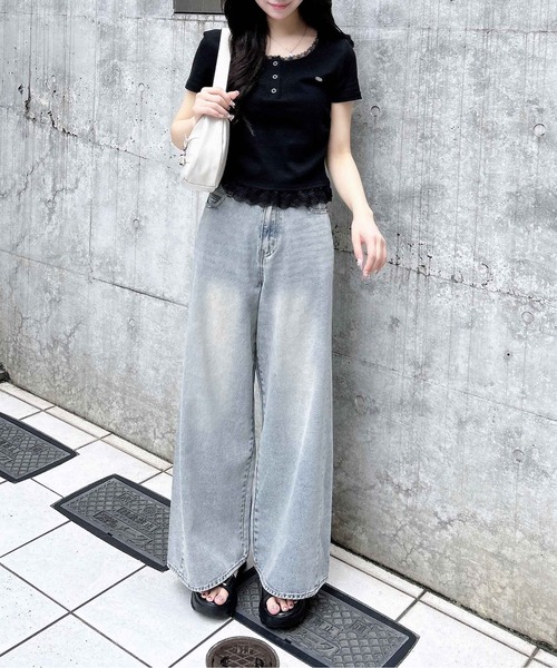 【LOTSYOU】★送料・関税込★25SSトゥインクルデニムパンツ LOTSYOU】☆送料・関税込☆25SSトゥインクルデニムパンツ