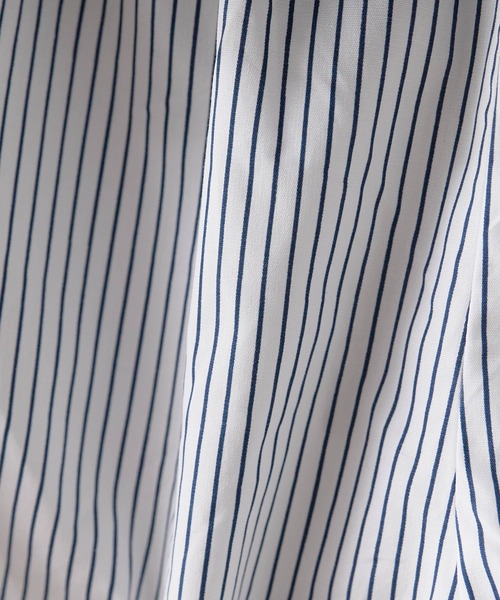 ROOPTOKYO(ループトウキョウ)の「Skirt Layered Striped Pants / スカートレイヤード ストライプパンツ 秋物 秋服 2026年秋冬(その他パンツ・レディース・ネイビー/ホワイト/カーキ/ブラック・FREE)」の8枚目の写真