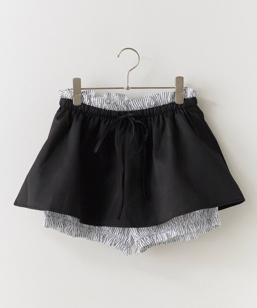 ROOPTOKYO(ループトウキョウ)の「Skirt Layered Striped Pants / スカートレイヤード ストライプパンツ 秋物 秋服 2026年秋冬(その他パンツ・レディース・ネイビー/ホワイト/カーキ/ブラック・FREE)」の21枚目の写真