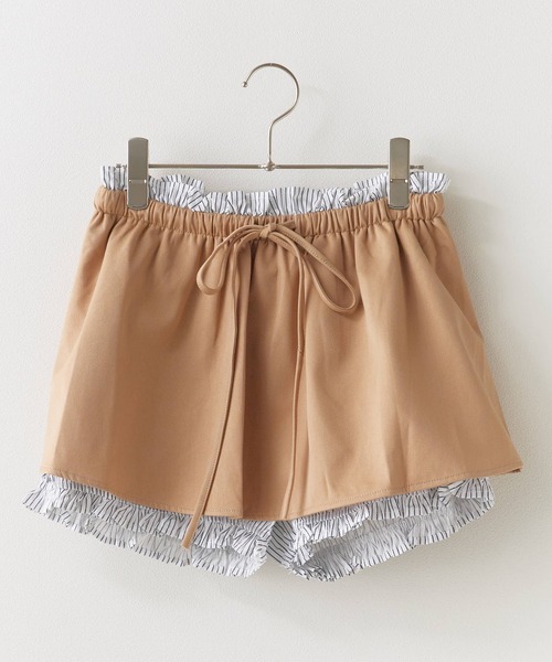 ROOPTOKYO(ループトウキョウ)の「Skirt Layered Striped Pants / スカートレイヤード ストライプパンツ 秋物 秋服 2026年秋冬(その他パンツ・レディース・ネイビー/ホワイト/カーキ/ブラック・FREE)」の19枚目の写真