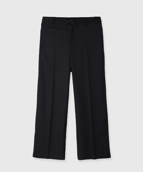 CREDONA(クレドナ)の「SUITING GATHER TROUSER/スーチングギャザートラウザー(スラックス・レディース・ブラック/ネイビー・0/1)」の2枚目の写真