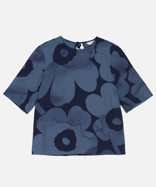 marimekko（マリメッコ）の「Plantaasi Akvarelli Uni / shirt（シャツ/ブラウス・レディース・ネイビー・36/38/40/34）」の8枚目の写真