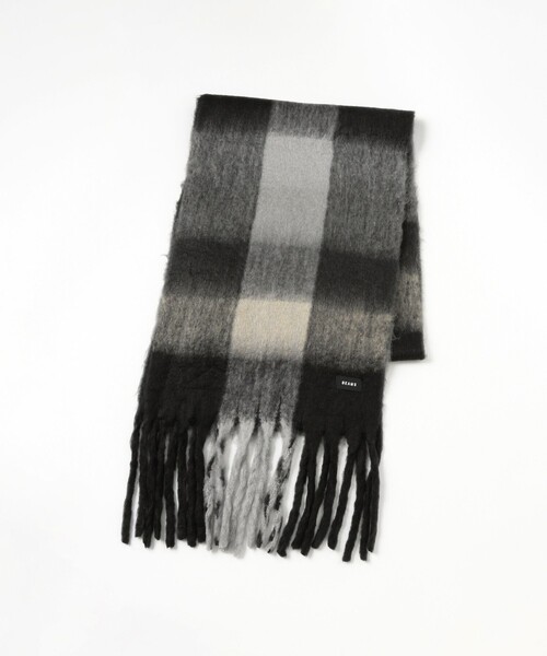 BEAMS（ビームス）の「ビッグ シャギー マフラー（マフラー・メンズ・ブラウン/ブルー/ブラック・ONE SIZE）」の5枚目の写真