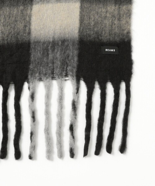 BEAMS（ビームス）の「ビッグ シャギー マフラー（マフラー・メンズ・ブラウン/ブルー/ブラック・ONE SIZE）」の6枚目の写真