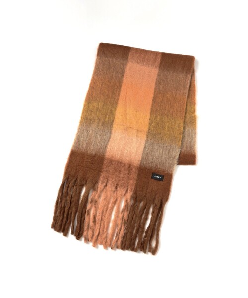 BEAMS（ビームス）の「ビッグ シャギー マフラー（マフラー・メンズ・ブラウン/ブルー/ブラック・ONE SIZE）」の8枚目の写真