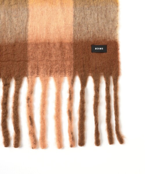 BEAMS（ビームス）の「ビッグ シャギー マフラー（マフラー・メンズ・ブラウン/ブルー/ブラック・ONE SIZE）」の9枚目の写真