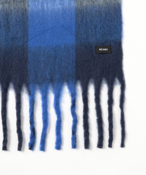 BEAMS（ビームス）の「ビッグ シャギー マフラー（マフラー・メンズ・ブラウン/ブルー/ブラック・ONE SIZE）」の12枚目の写真