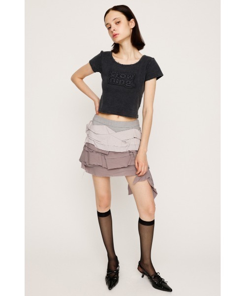 FRONT PATCH RIB T/SH フロントパッチ リブ Tシャツ 半袖 夏服