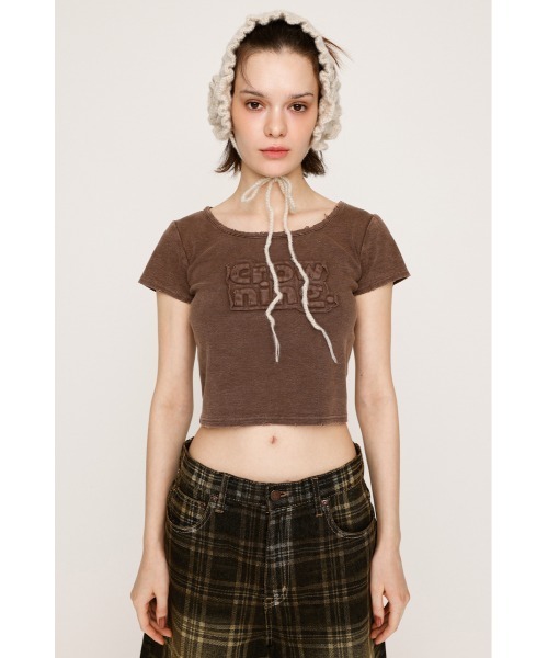 tシャツ FRONT PATCH RIB T/SH フロントパッチ リブ Tシャツ 半袖 夏服 レディース SLY tシャツ FRONT PATCH RIB T/SH フロントパッチ リブ Tシャツ