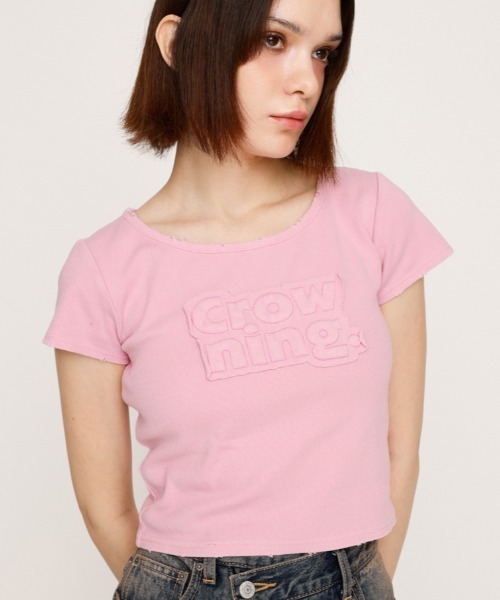 新品未使用　ハロッズ　半袖カットソー　ピンク ケンゾー KENZO ロングTシャツ ロゴ プリントT ピンク キッズ