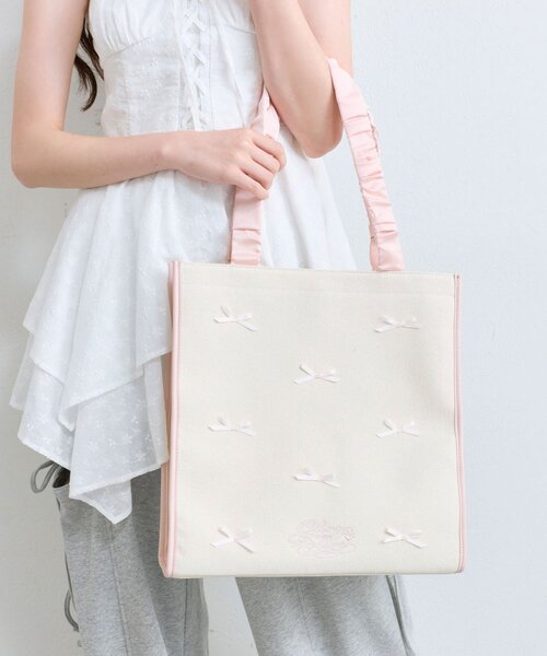 ミニリボン付きトートバッグ（トートバッグ）｜OLIVE des OLIVE