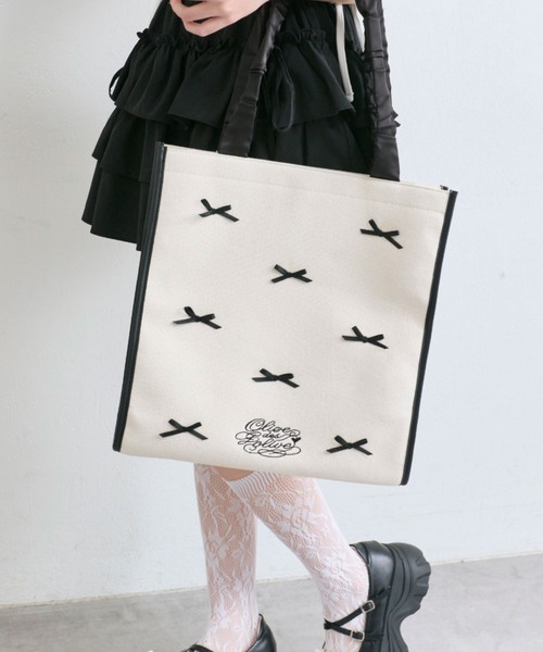 ミニリボン付きトートバッグ（トートバッグ）｜OLIVE des OLIVE
