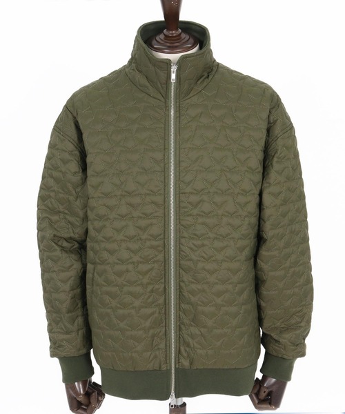 CAMBIO(カンビオ)の「mj10868-Star Pattern Quilted Stand Collar Jacket スタンドカラージャケット(ブルゾン・メンズ・ブラック/オリーブ・S/M/L)」の16枚目の写真