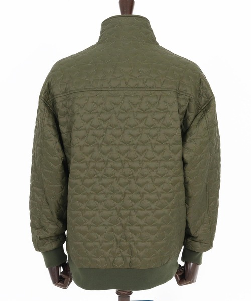 CAMBIO(カンビオ)の「mj10868-Star Pattern Quilted Stand Collar Jacket スタンドカラージャケット(ブルゾン・メンズ・ブラック/オリーブ・S/M/L)」の17枚目の写真
