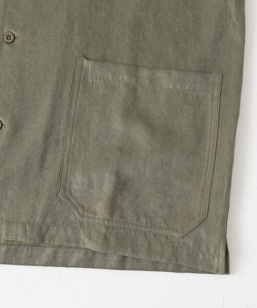 ITEMS URBANRESEARCH（アイテムズ アーバンリサーチ）の「F.S. Vネック半袖シャツ（シャツ/ブラウス・メンズ・ネイビー/カーキ/ベージュ/グレー・LARGE/MEDIUM）」の18枚目の写真