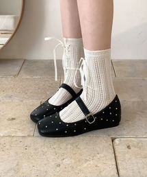 Nia(ニア)/スタッズドット　メリージェーンシューズ