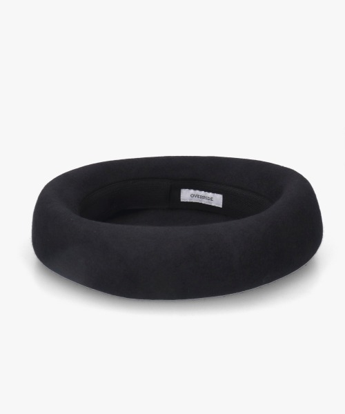 OVERRIDE(オーバーライド)の「OVERRIDE KNIT FELT BIG BERET / オーバーライド(ハンチング/ベレー帽・メンズ・ブラック/ネイビー/ライトブラウン・58cm)」の15枚目の写真