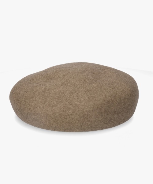 OVERRIDE(オーバーライド)の「OVERRIDE KNIT FELT BIG BERET / オーバーライド(ハンチング/ベレー帽・メンズ・ブラック/ネイビー/ライトブラウン・58cm)」の18枚目の写真