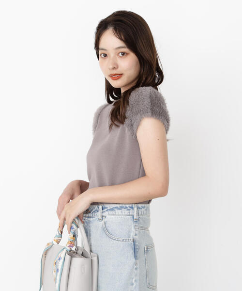 PROPORTION BODY DRESSING(プロポーションボディドレッシング)の「<ハンドウォッシャブル>ドッキングスリーブニット / 1215270800(ニット/セーター・レディース・ブラウン/ホワイト系その他/グレー・FREE)」の16枚目の写真