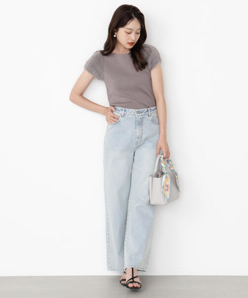 PROPORTION BODY DRESSING(プロポーションボディドレッシング)の「<ハンドウォッシャブル>ドッキングスリーブニット / 1215270800(ニット/セーター・レディース・ブラウン/ホワイト系その他/グレー・FREE)」の17枚目の写真