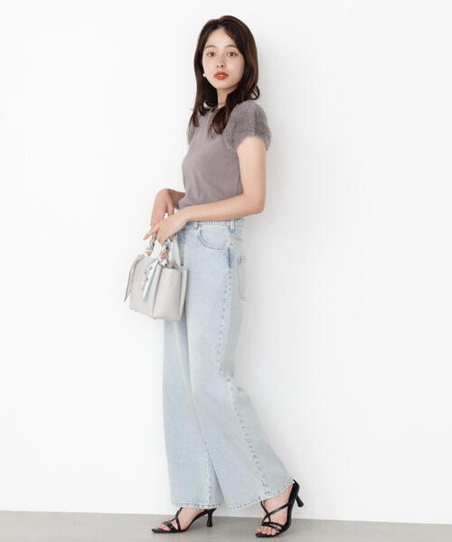 PROPORTION BODY DRESSING(プロポーションボディドレッシング)の「<ハンドウォッシャブル>ドッキングスリーブニット / 1215270800(ニット/セーター・レディース・ブラウン/ホワイト系その他/グレー・FREE)」の18枚目の写真