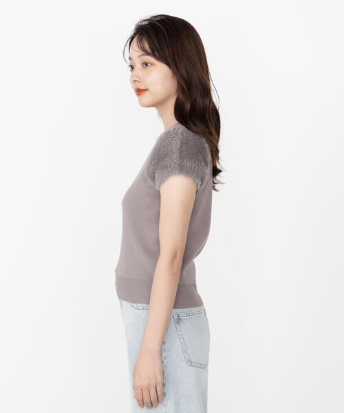 PROPORTION BODY DRESSING(プロポーションボディドレッシング)の「<ハンドウォッシャブル>ドッキングスリーブニット / 1215270800(ニット/セーター・レディース・ブラウン/ホワイト系その他/グレー・FREE)」の21枚目の写真