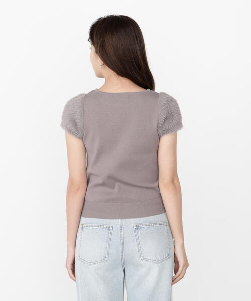PROPORTION BODY DRESSING(プロポーションボディドレッシング)の「<ハンドウォッシャブル>ドッキングスリーブニット / 1215270800(ニット/セーター・レディース・ブラウン/ホワイト系その他/グレー・FREE)」の22枚目の写真