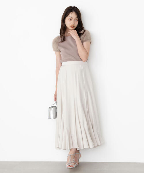 PROPORTION BODY DRESSING(プロポーションボディドレッシング)の「<ハンドウォッシャブル>ドッキングスリーブニット / 1215270800(ニット/セーター・レディース・ブラウン/ホワイト系その他/グレー・FREE)」の8枚目の写真