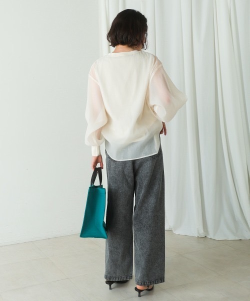 Bou Jeloud（ブージュルード）の「シアーレイヤードプルオーバー（その他トップス・レディース・ブラック/イエロー・38）」の12枚目の写真