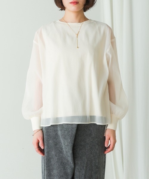 Bou Jeloud（ブージュルード）の「シアーレイヤードプルオーバー（その他トップス・レディース・ブラック/イエロー・38）」の14枚目の写真