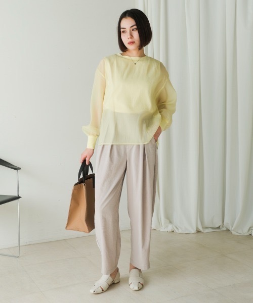 Bou Jeloud（ブージュルード）の「シアーレイヤードプルオーバー（その他トップス・レディース・ブラック/イエロー・38）」の21枚目の写真