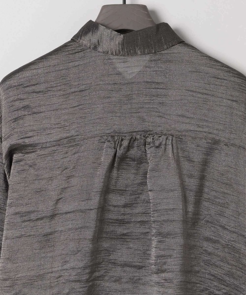 eL(エル)の「【eL】Sheer Stripe Shirts/497242(シャツ/ブラウス・レディース・ブラック/ホワイト・FREE)」の21枚目の写真