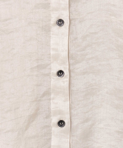 eL(エル)の「【eL】Sheer Stripe Shirts/497242(シャツ/ブラウス・レディース・ブラック/ホワイト・FREE)」の22枚目の写真