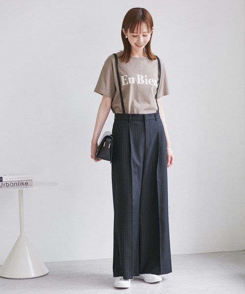 ROPE' PICNIC（ロペピクニック）の「フレアシルエットサスペンダー付きパンツ（その他パンツ・レディース・ネイビー・38/36）」の5枚目の写真